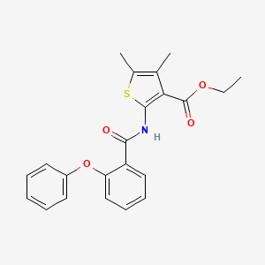Ethyl 4,5-dimethyl-2-(2-phenoxybenzamido)thiophene-3-carboxylate