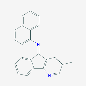 molecular formula C23H16N2 B274207 N-[(5Z)-3-methyl-5H-indeno[1,2-b]pyridin-5-ylidene]naphthalen-1-amine 