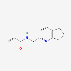N-(6,7-Dihydro-5H-cyclopenta[b]pyridin-2-ylmethyl)prop-2-enamide