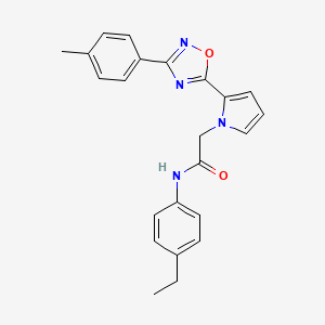 N-(4-ethylphenyl)-2-{2-[3-(4-methylphenyl)-1,2,4-oxadiazol-5-yl]-1H-pyrrol-1-yl}acetamide