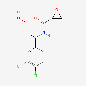 N-[1-(3,4-Dichlorophenyl)-3-hydroxypropyl]oxirane-2-carboxamide
