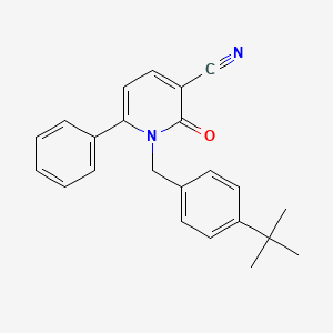1-[4-(Tert-butyl)benzyl]-2-oxo-6-phenyl-1,2-dihydro-3-pyridinecarbonitrile