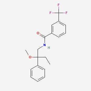 molecular formula C19H20F3NO2 B2742086 N-(2-methoxy-2-phenylbutyl)-3-(trifluoromethyl)benzamide CAS No. 1797900-60-7