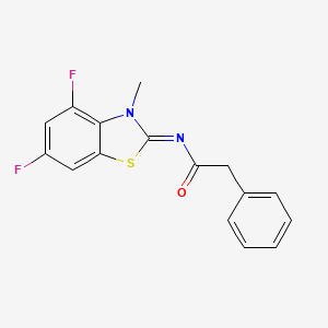 (Z)-N-(4,6-difluoro-3-methylbenzo[d]thiazol-2(3H)-ylidene)-2-phenylacetamide