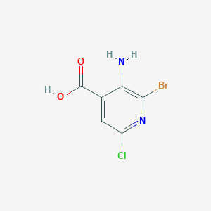 molecular formula C6H4BrClN2O2 B2742117 3-Amino-2-bromo-6-chloroisonicotinic acid CAS No. 1073182-69-0