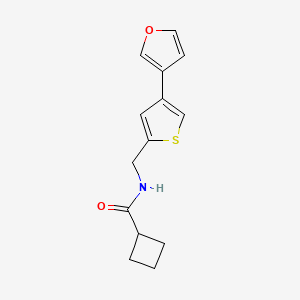 N-[[4-(Furan-3-yl)thiophen-2-yl]methyl]cyclobutanecarboxamide
