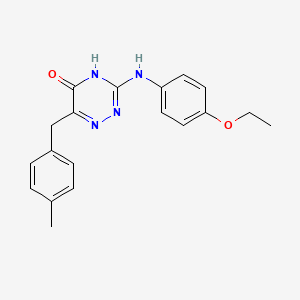 molecular formula C19H20N4O2 B2742129 3-((4-ethoxyphenyl)amino)-6-(4-methylbenzyl)-1,2,4-triazin-5(4H)-one CAS No. 898651-06-4