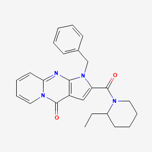 molecular formula C25H26N4O2 B2742144 1-苄基-2-(2-乙基哌啶-1-甲酰)吡啶并[1,2-a]吡咯并[2,3-d]嘧啶-4(1H)-酮 CAS No. 900890-04-2