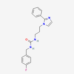 1-(4-fluorobenzyl)-3-(3-(2-phenyl-1H-imidazol-1-yl)propyl)urea