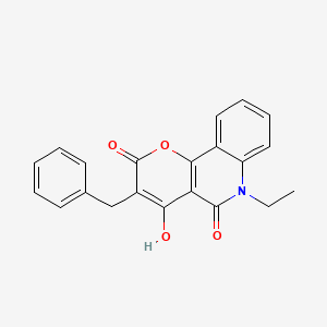 3-benzyl-6-ethyl-4-hydroxy-2H-pyrano[3,2-c]quinoline-2,5(6H)-dione