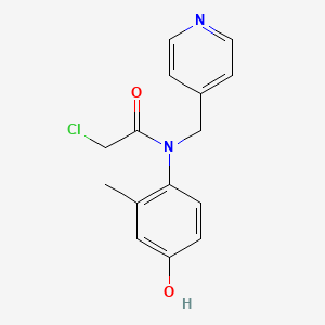 2-Chloro-N-(4-hydroxy-2-methylphenyl)-N-(pyridin-4-ylmethyl)acetamide