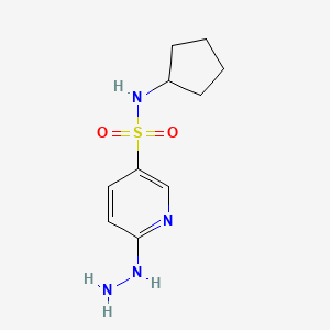 N-cyclopentyl-6-hydrazinopyridine-3-sulfonamide