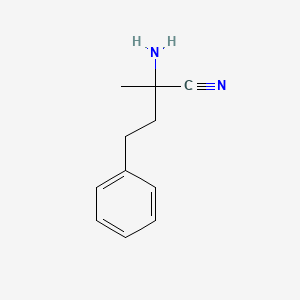 2-Amino-2-methyl-4-phenylbutanenitrile