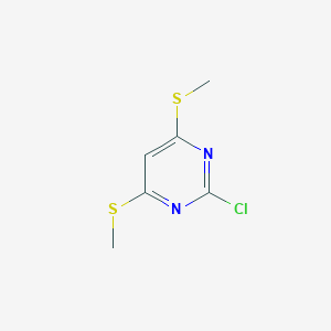 molecular formula C6H7ClN2S2 B2742202 2-Chloro-4,6-bis(methylsulfanyl)pyrimidine CAS No. 13223-29-5
