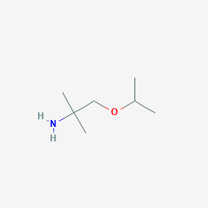 molecular formula C7H17NO B2742227 2-Methyl-1-(propan-2-yloxy)propan-2-amine CAS No. 89979-73-7