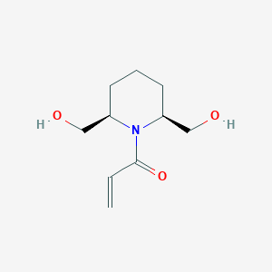 1-[(2R,6S)-2,6-Bis(hydroxymethyl)piperidin-1-yl]prop-2-en-1-one