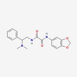 N1-(benzo[d][1,3]dioxol-5-yl)-N2-(2-(dimethylamino)-2-phenylethyl)oxalamide