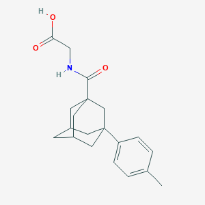 molecular formula C20H25NO3 B2742240 N-{[3-(4-甲基苯基)-1-戊烷基]羰基}甘氨酸 CAS No. 500198-50-5