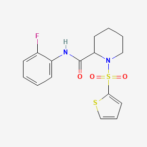 N-(2-fluorophenyl)-1-(thiophen-2-ylsulfonyl)piperidine-2-carboxamide