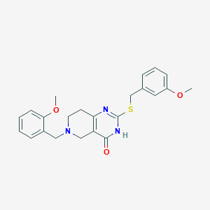 6-(2-methoxybenzyl)-2-((3-methoxybenzyl)thio)-5,6,7,8-tetrahydropyrido[4,3-d]pyrimidin-4(3H)-one