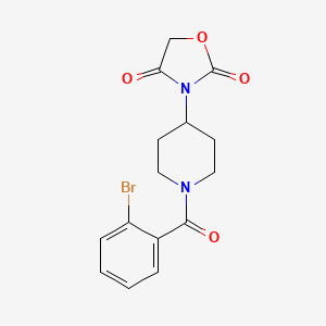 3-[1-(2-bromobenzoyl)piperidin-4-yl]-1,3-oxazolidine-2,4-dione