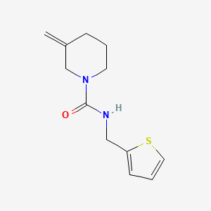 molecular formula C12H16N2OS B2742291 3-methylene-N-(thiophen-2-ylmethyl)piperidine-1-carboxamide CAS No. 2034374-59-7