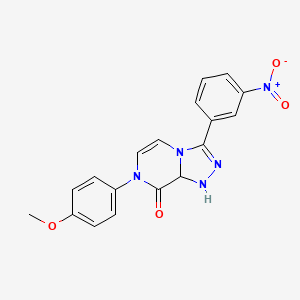 7-(4-methoxyphenyl)-3-(3-nitrophenyl)-7H,8H-[1,2,4]triazolo[4,3-a]pyrazin-8-one
