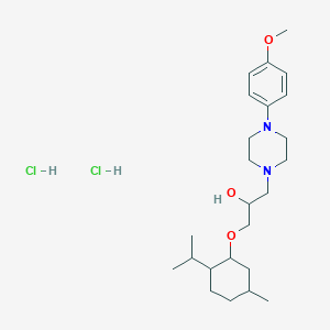 1-((2-Isopropyl-5-methylcyclohexyl)oxy)-3-(4-(4-methoxyphenyl)piperazin-1-yl)propan-2-ol dihydrochloride