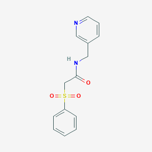 2-(phenylsulfonyl)-N-(pyridin-3-ylmethyl)acetamide