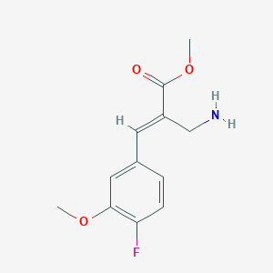 Methyl (2E)-2-(aminomethyl)-3-(4-fluoro-3-methoxyphenyl)acrylate