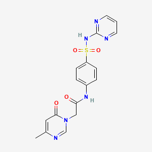 2-(4-methyl-6-oxopyrimidin-1(6H)-yl)-N-(4-(N-(pyrimidin-2-yl)sulfamoyl)phenyl)acetamide