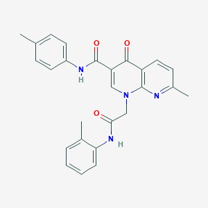 7-methyl-4-oxo-1-(2-oxo-2-(o-tolylamino)ethyl)-N-(p-tolyl)-1,4-dihydro-1,8-naphthyridine-3-carboxamide