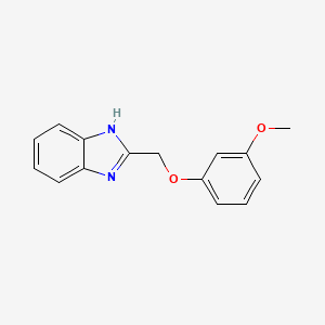 molecular formula C15H14N2O2 B2742337 2-[(3-甲氧基苯氧基)甲基]-1H-苯并咪唑 CAS No. 120162-90-5