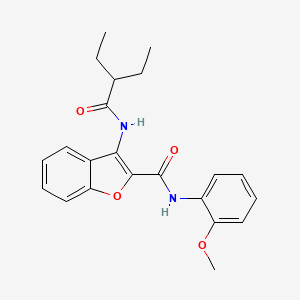 3-(2-ethylbutanamido)-N-(2-methoxyphenyl)benzofuran-2-carboxamide