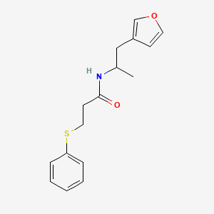 N-(1-(furan-3-yl)propan-2-yl)-3-(phenylthio)propanamide