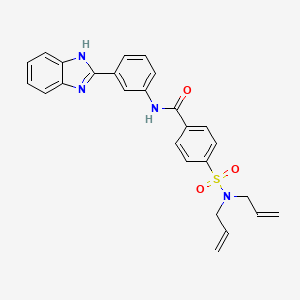 N-(3-(1H-benzo[d]imidazol-2-yl)phenyl)-4-(N,N-diallylsulfamoyl)benzamide