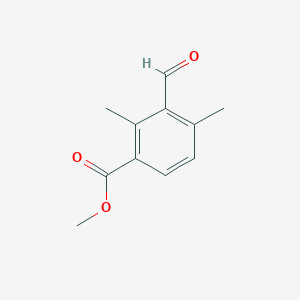 molecular formula C11H12O3 B2742395 甲基 3-甲酰基-2,4-二甲基苯甲酸酯 CAS No. 1958106-09-6