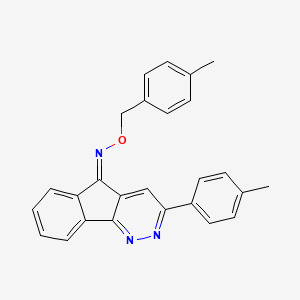 (5Z)-3-(4-methylphenyl)-N-[(4-methylphenyl)methoxy]-5H-indeno[1,2-c]pyridazin-5-imine