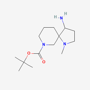 Tert-butyl 4-amino-1-methyl-1,9-diazaspiro[4.5]decane-9-carboxylate