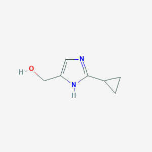 molecular formula C7H10N2O B2742421 (2-cyclopropyl-1H-imidazol-5-yl)methanol CAS No. 1341349-04-9