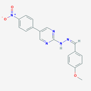 4-Methoxybenzaldehyde (5-{4-nitrophenyl}-2-pyrimidinyl)hydrazone