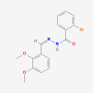 molecular formula C16H15BrN2O3 B274244 2-bromo-N'-(2,3-dimethoxybenzylidene)benzohydrazide 