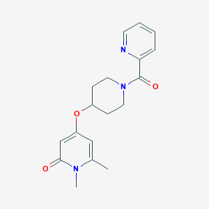 1,6-dimethyl-4-{[1-(pyridine-2-carbonyl)piperidin-4-yl]oxy}-1,2-dihydropyridin-2-one