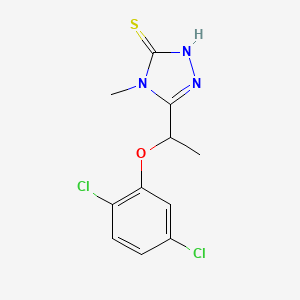 5-[1-(2,5-dichlorophenoxy)ethyl]-4-methyl-4H-1,2,4-triazole-3-thiol
