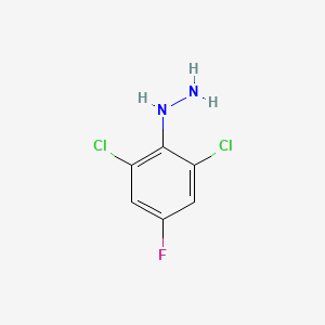 molecular formula C6H5Cl2FN2 B2742458 (2,6-Dichloro-4-fluorophenyl)hydrazine CAS No. 119453-09-7