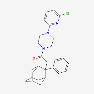 1-[4-(6-Chloropyridin-2-yl)piperazin-1-yl]-2-(2-phenyl-2-adamantyl)ethanone