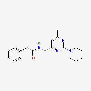 N-{[6-methyl-2-(piperidin-1-yl)pyrimidin-4-yl]methyl}-2-phenylacetamide