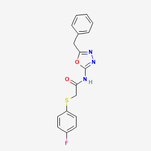 N-(5-benzyl-1,3,4-oxadiazol-2-yl)-2-((4-fluorophenyl)thio)acetamide