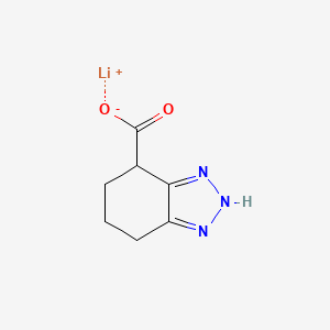 molecular formula C7H8LiN3O2 B2742483 Lithium;4,5,6,7-tetrahydro-2H-benzotriazole-4-carboxylate CAS No. 2106820-25-9