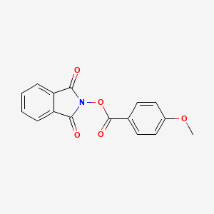 molecular formula C16H11NO5 B2742496 (1,3-Dioxoisoindol-2-yl) 4-methoxybenzoate CAS No. 67695-80-1